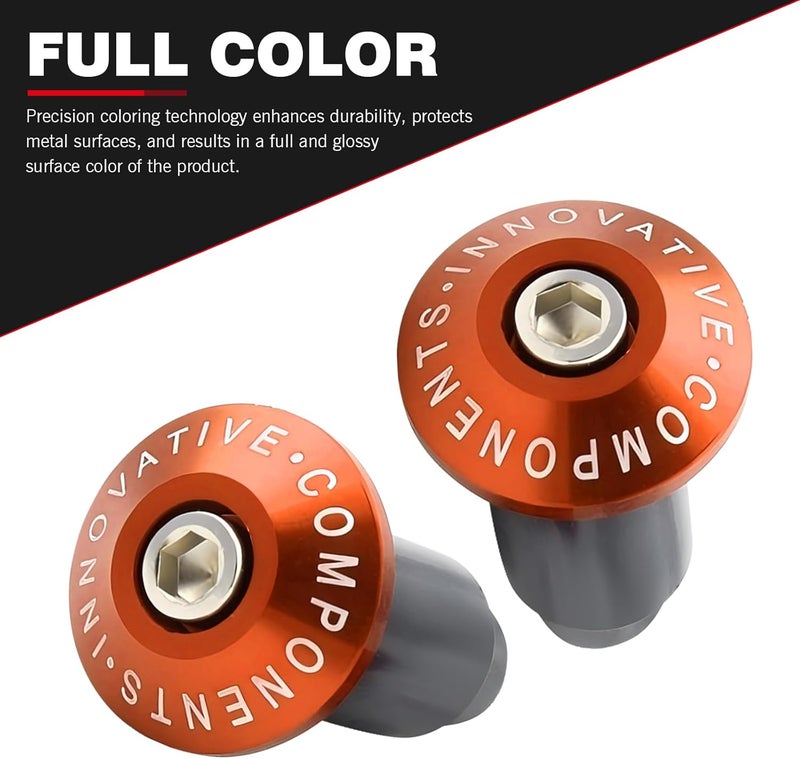 pinflaw Pack of 2 Motorcycle Handle Plug Accessories, Handlebar Grip Plugs, 7/8" Modified Handlebar Plug, Universal for Motorcycles (Black) - Image 5